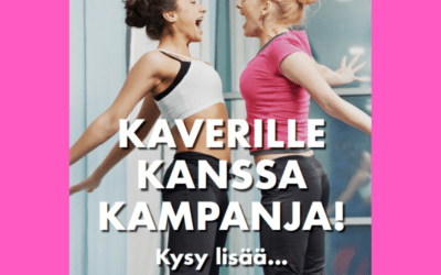 Jäsenasiakas! Kaverille kanssa kampanja voimassa lokakuun ajan!